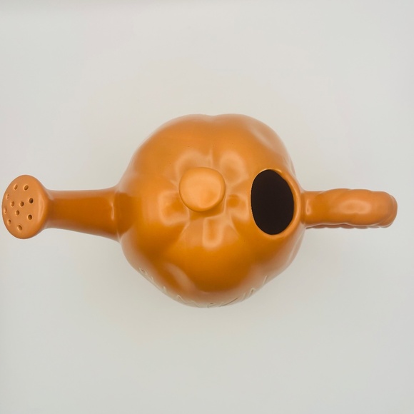 Rae Dunn "Pumpkin Love" Ceramic Watering Can 8.5" - Picture 5 of 13